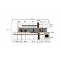 Bucatarie MARINA NEW 370 B Stejar Sonoma